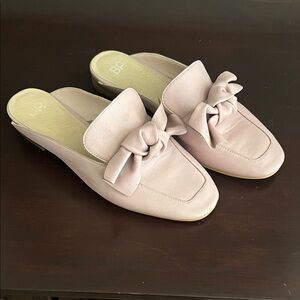 bp Pale Pink Knot-Detail Slip-On Mules